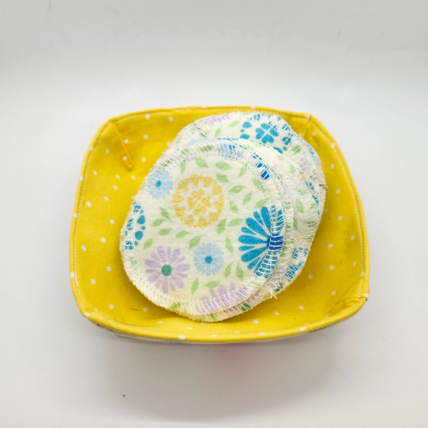 Reusable Cotton Flannel Face Rounds, Makeup Remover Pads, Zero Waste, 7 Day Pack