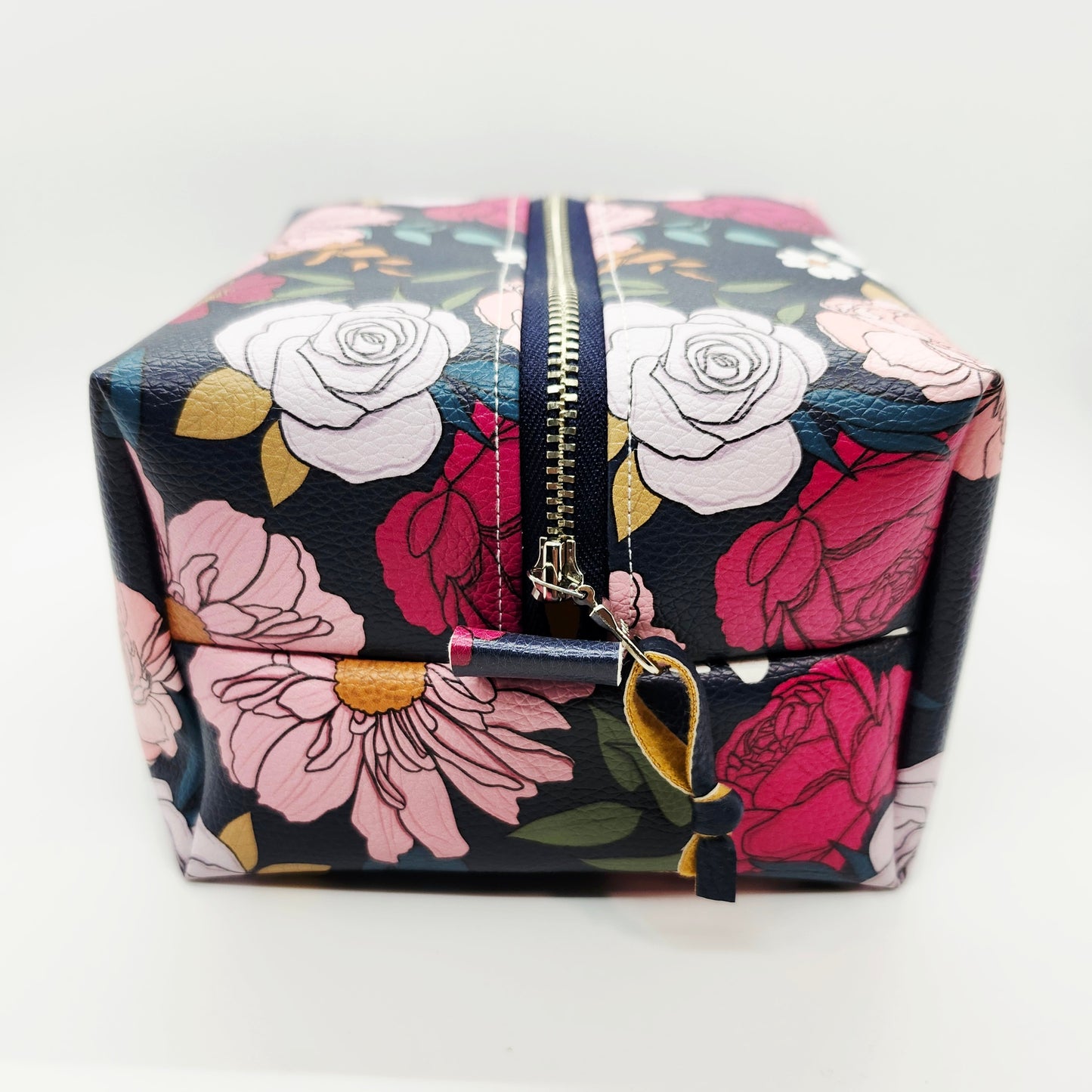 Vegan Leather Large Boxy Zip Pouch