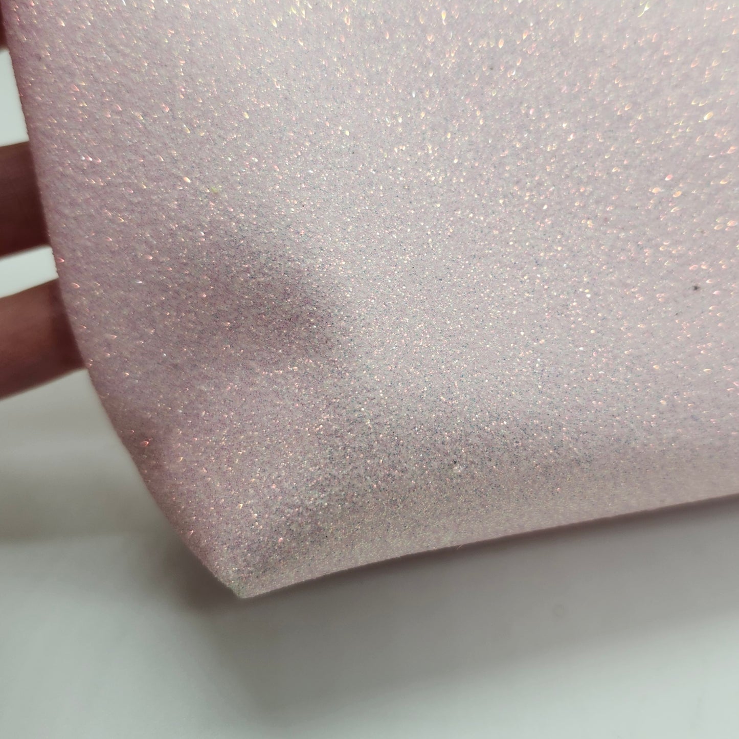Ballet Pink Sparkles Print Stand Up Zip Bag