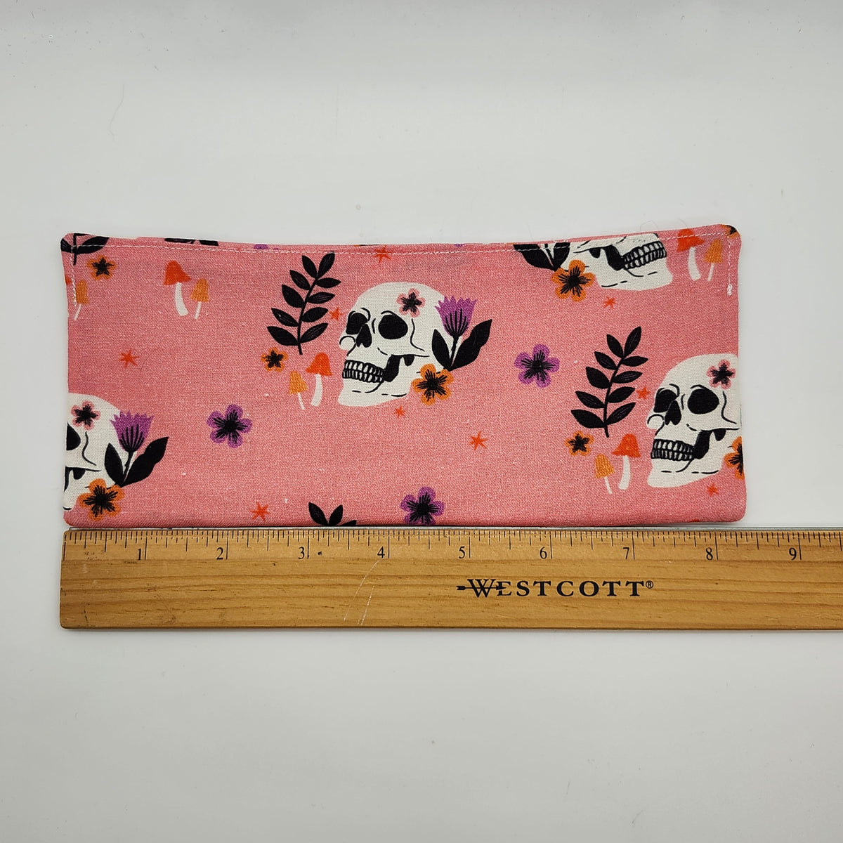 Pink Skulls Print Padded Insert, Lipstick & Bottle Holder, Travel Pocket Organizer