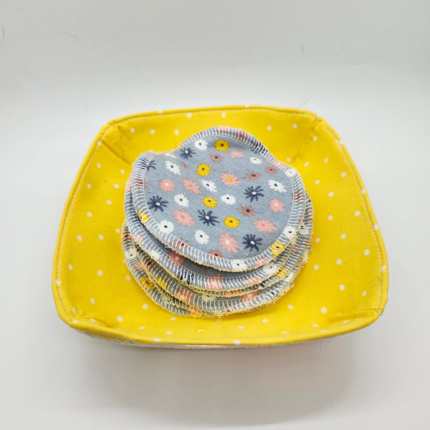 Reusable Cotton Flannel + Terry Cloth Face Rounds, Makeup Remover Pads, 7 Day Pack