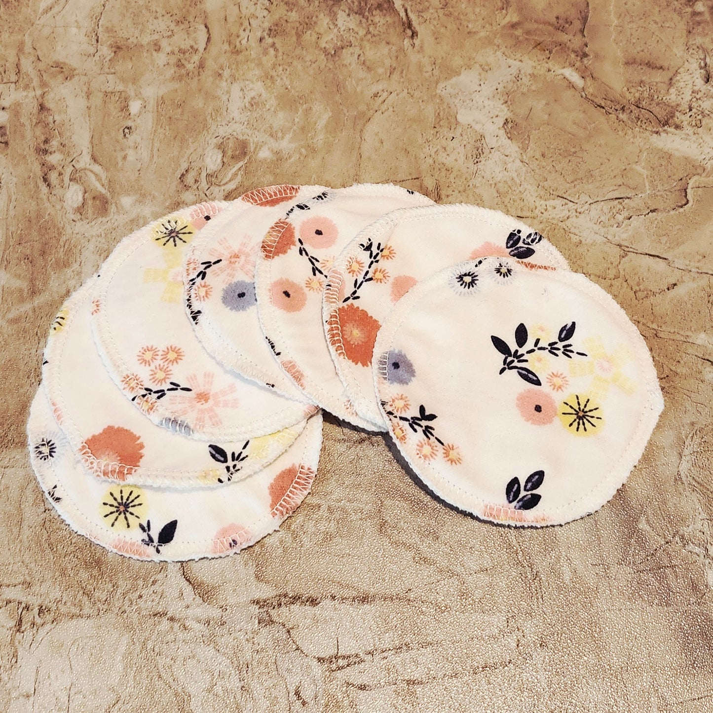 Reusable Cotton Flannel Face Rounds, Makeup Remover Pads, Zero Waste, 7 Day Pack
