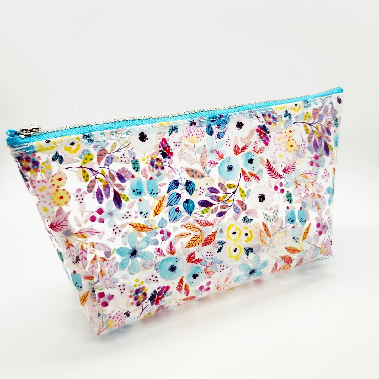 Printed Vinyl Standing Zippered Bag - Floral Edition