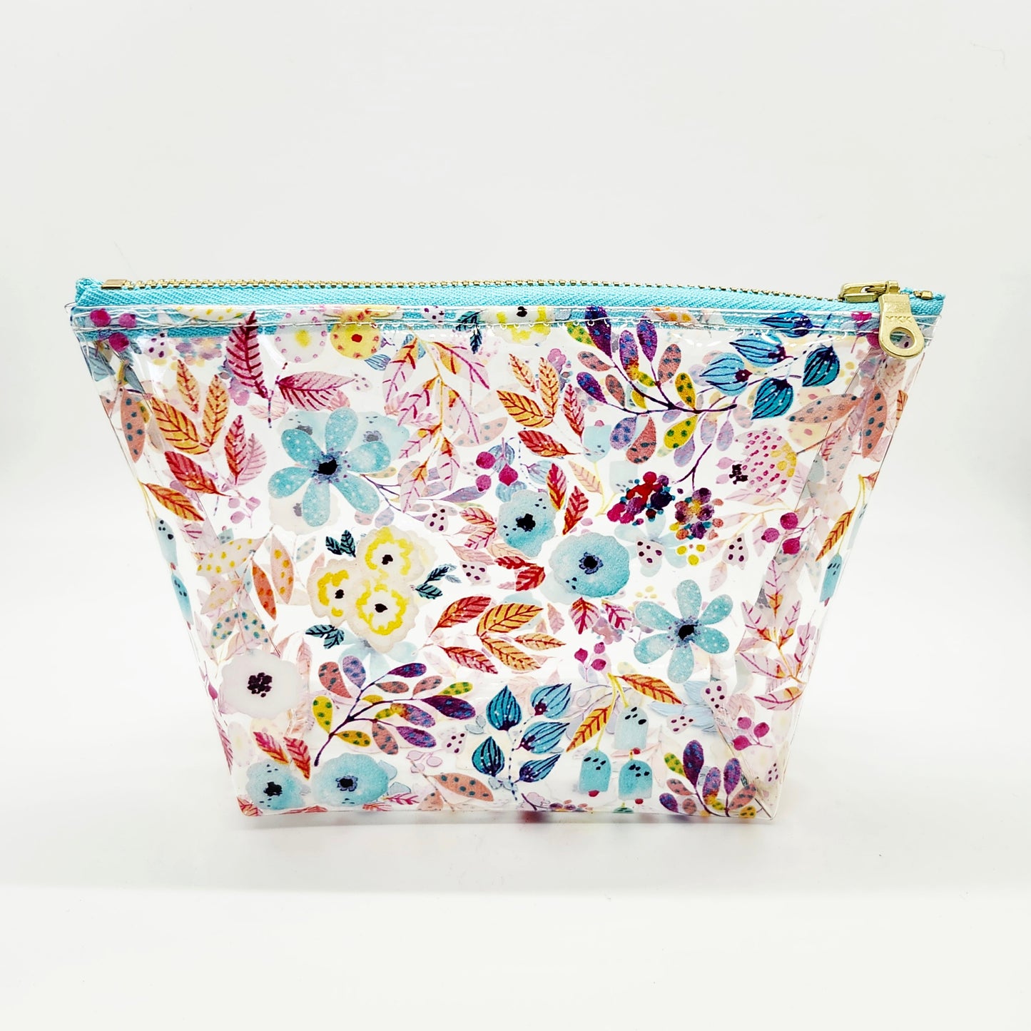 Printed Vinyl Standing Zippered Bag - Floral Edition