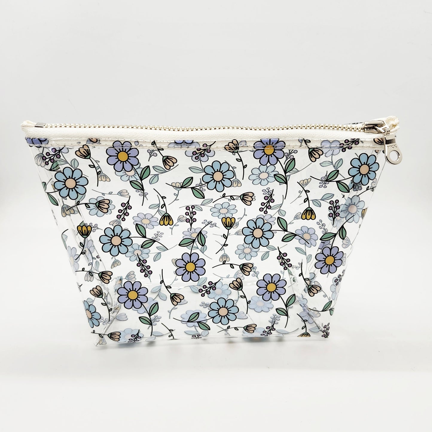 Printed Vinyl Standing Zippered Bag - Floral Edition