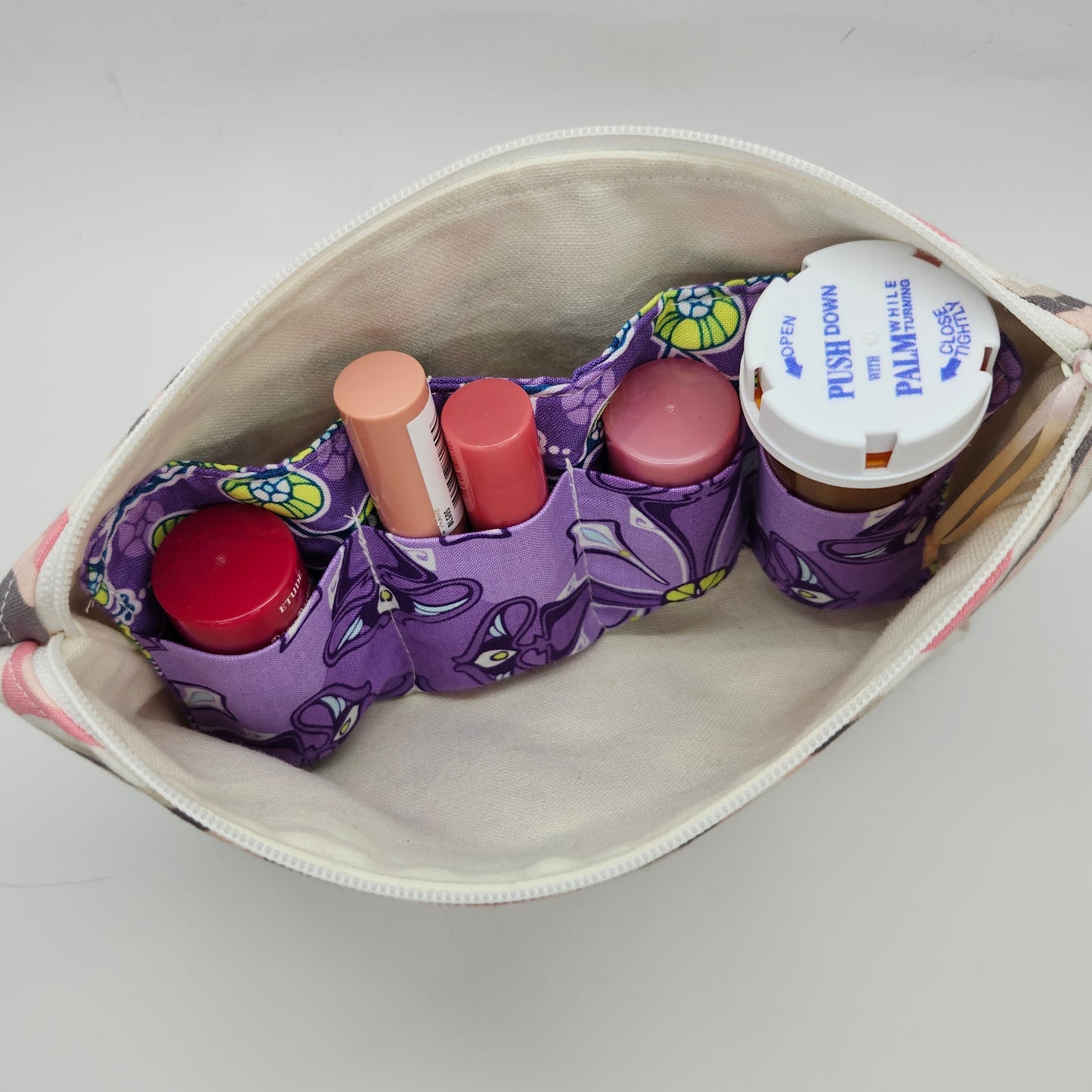 Crowned a Winner Padded Insert, Lipstick & Bottle Holder, Travel Pocket Organizer