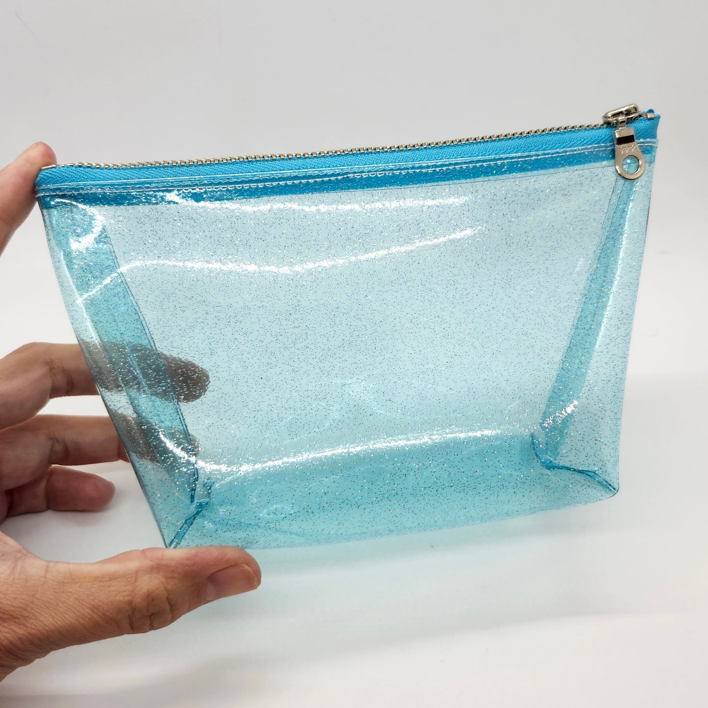 Jelly Vinyl Standup Zip Bag, Sparkle Edition