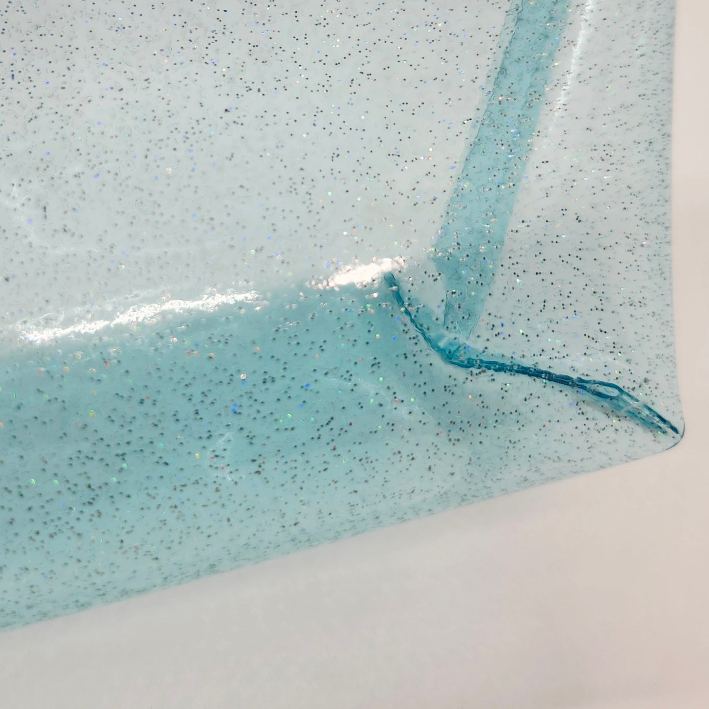 Jelly Vinyl Standup Zip Bag, Sparkle Edition