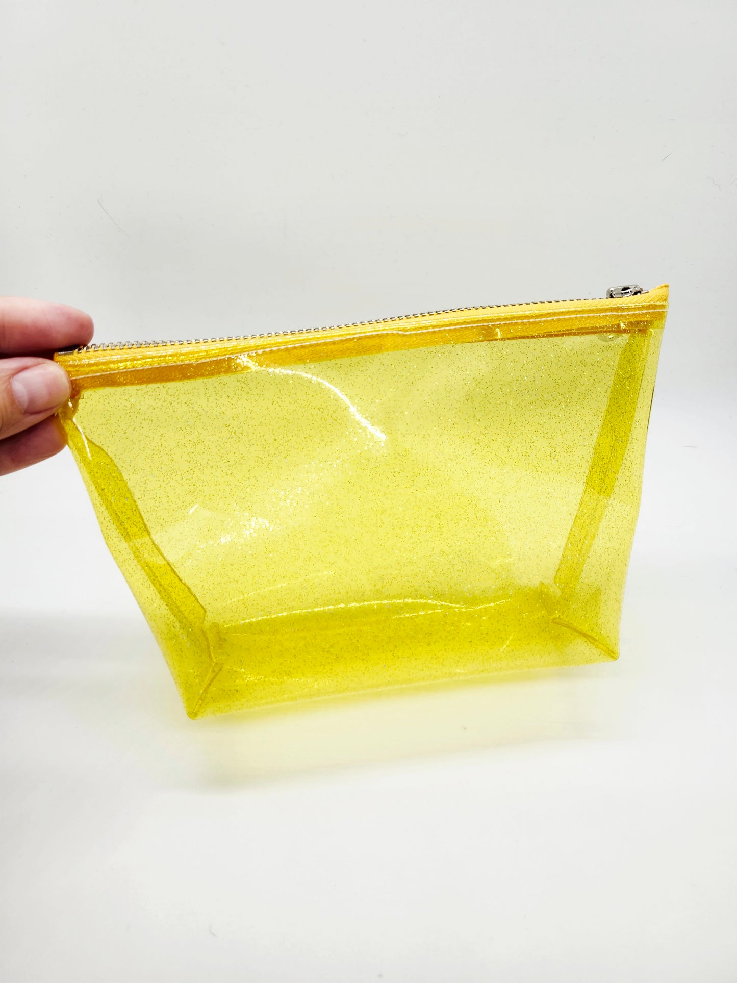 Jelly Vinyl Standup Zip Bag, Sparkle Edition