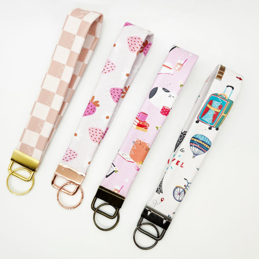 Vegan Leather Key Fobs | Wristlet Keychain Accessory
