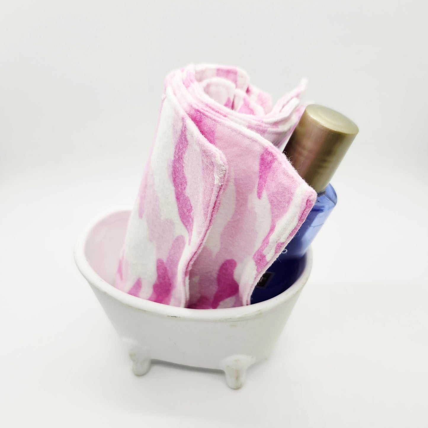 Reusable Flannel Face Cloths: Eco-Friendly Cotton Washcloths, 5-Pack