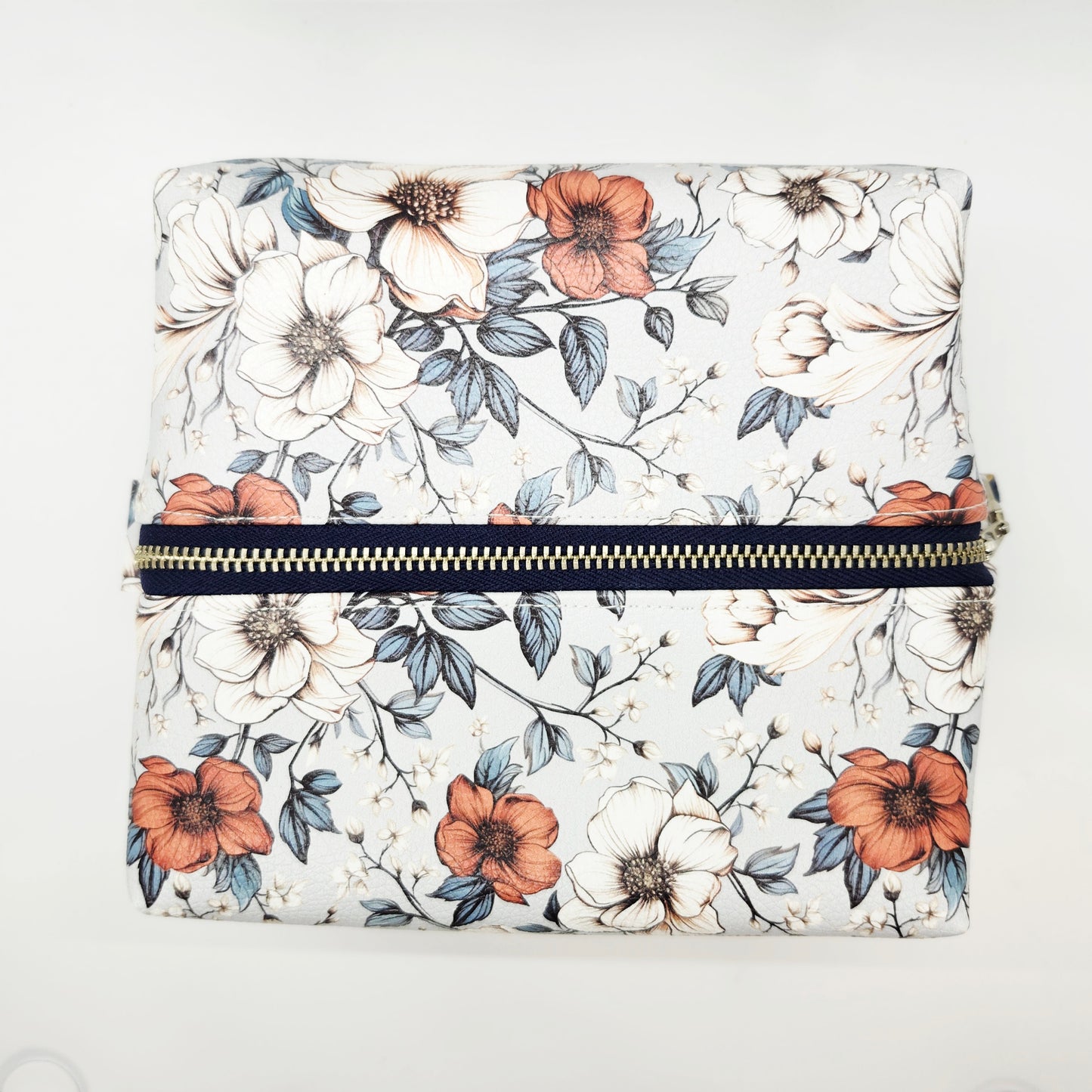 Vegan Leather Large Boxy Zip Pouch
