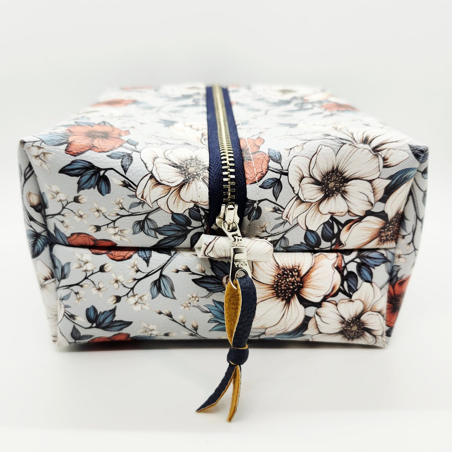 Vegan Leather Large Boxy Zip Pouch