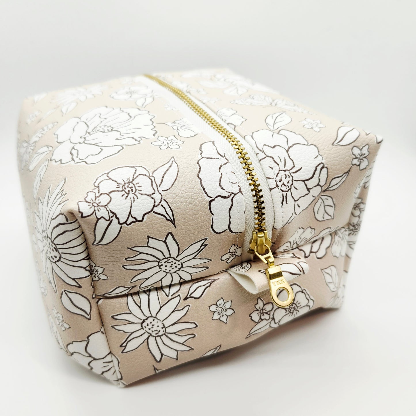 Vegan Leather Large Boxy Zip Pouch