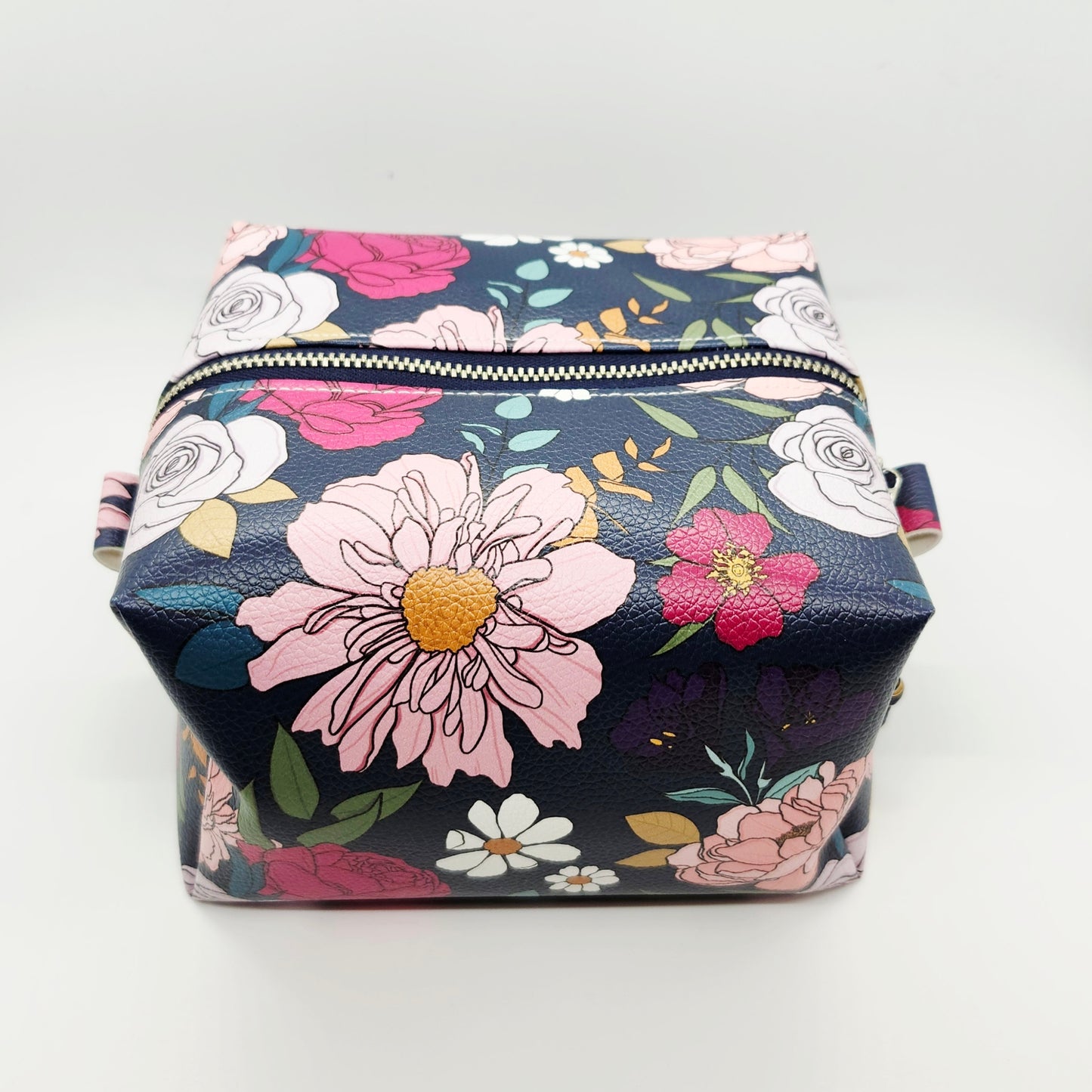 Vegan Leather Large Boxy Zip Pouch