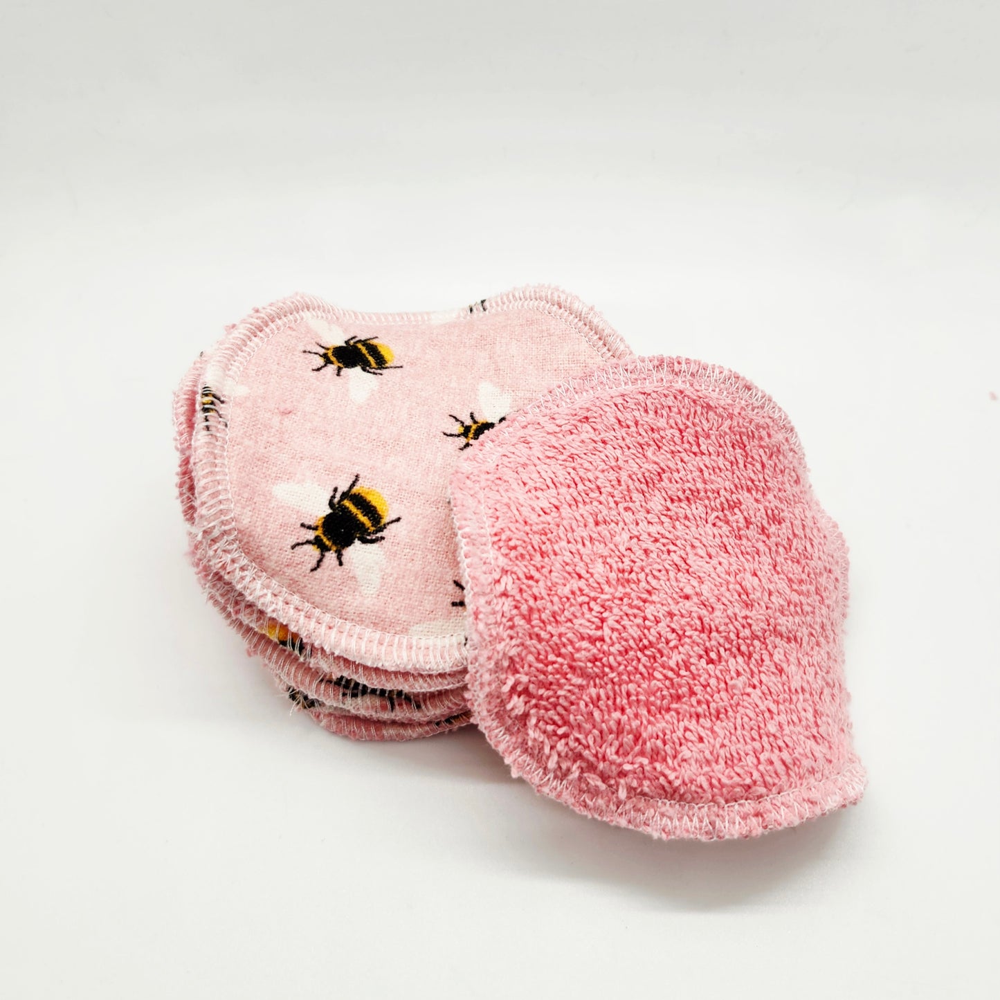 Reusable Cotton Flannel + Terry Cloth Face Rounds, Makeup Remover Pads, 7 Day Pack