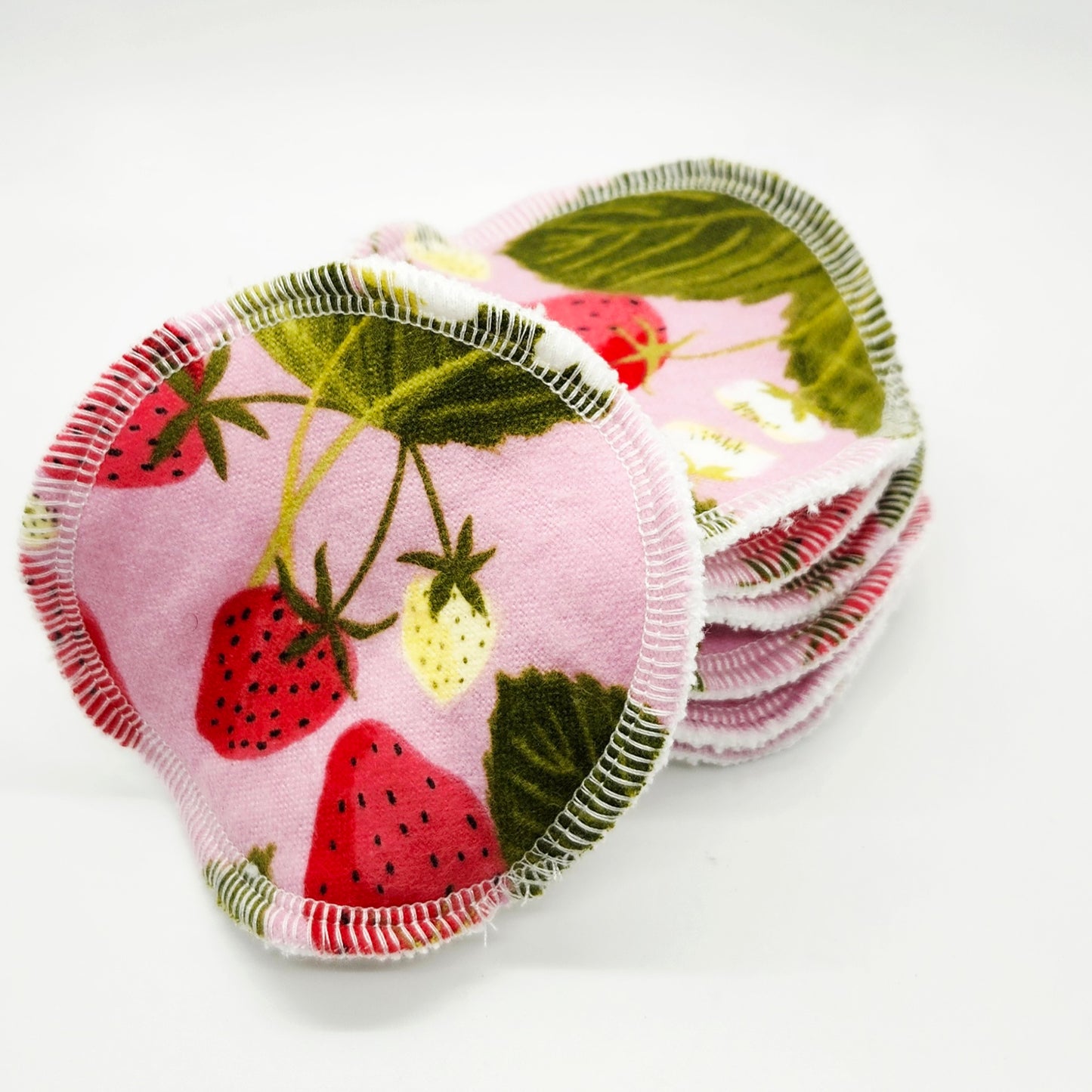 Reusable Cotton Flannel + Terry Cloth Face Rounds, Makeup Remover Pads, 7 Day Pack