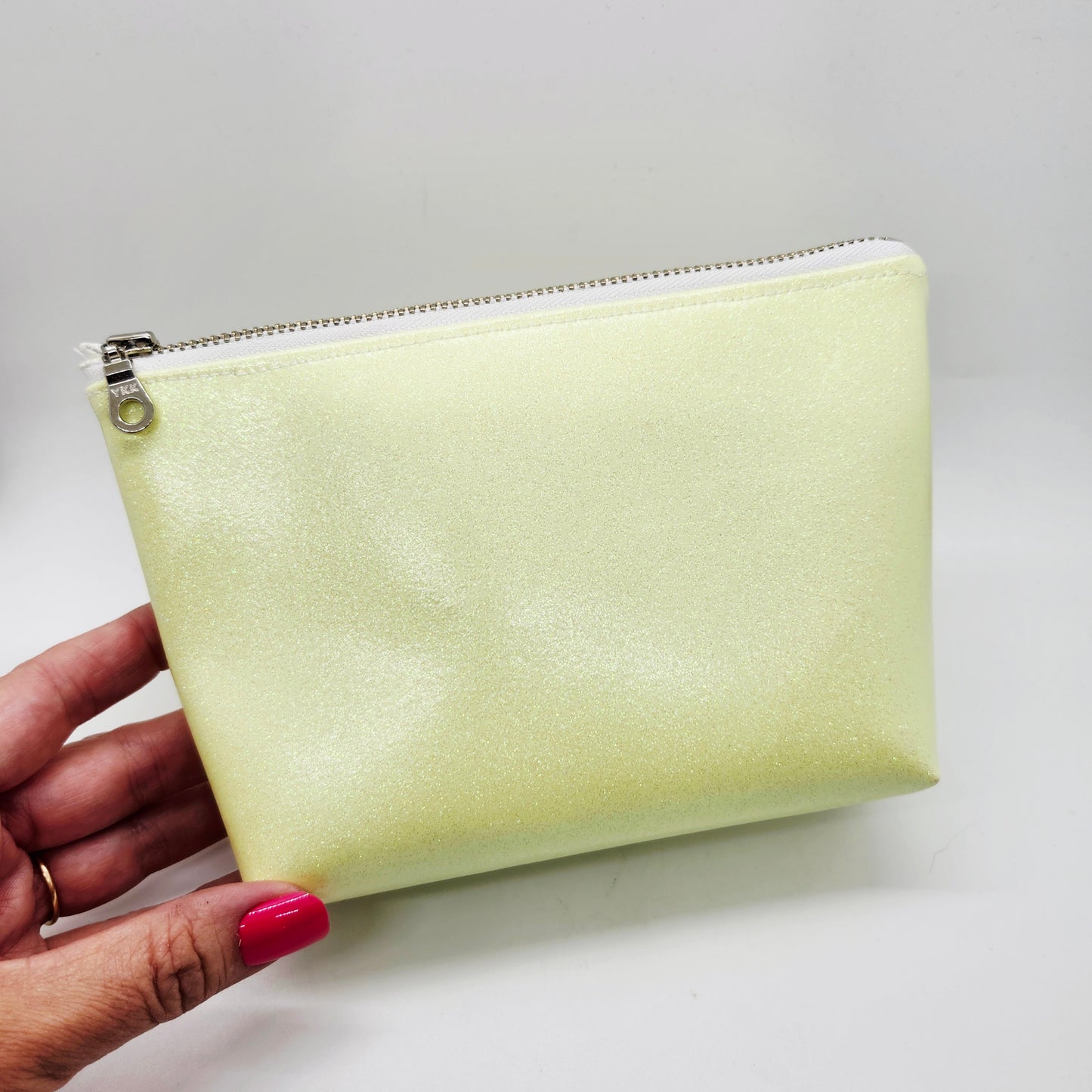 Honeydew Sparkles Print Stand Up Zip Bag