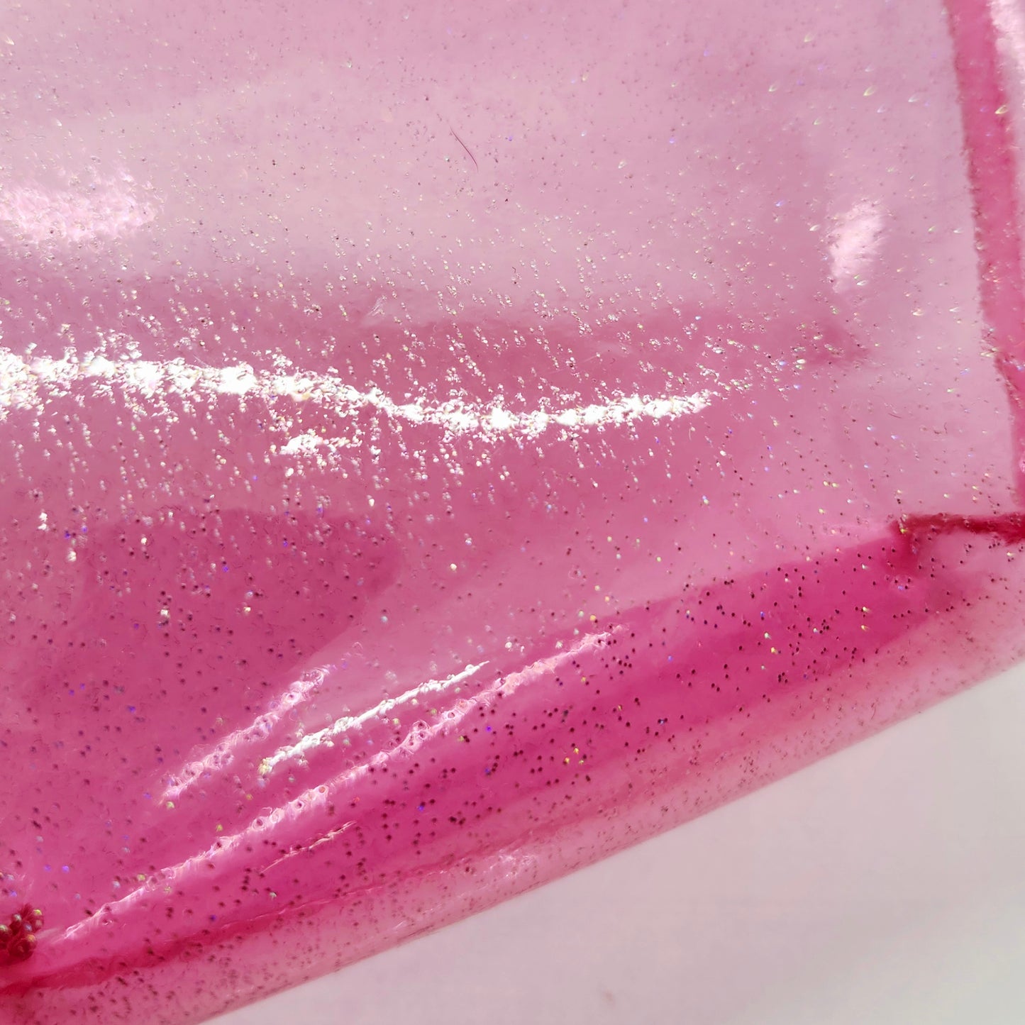 Jelly Vinyl Standup Zip Bag, Sparkle Edition