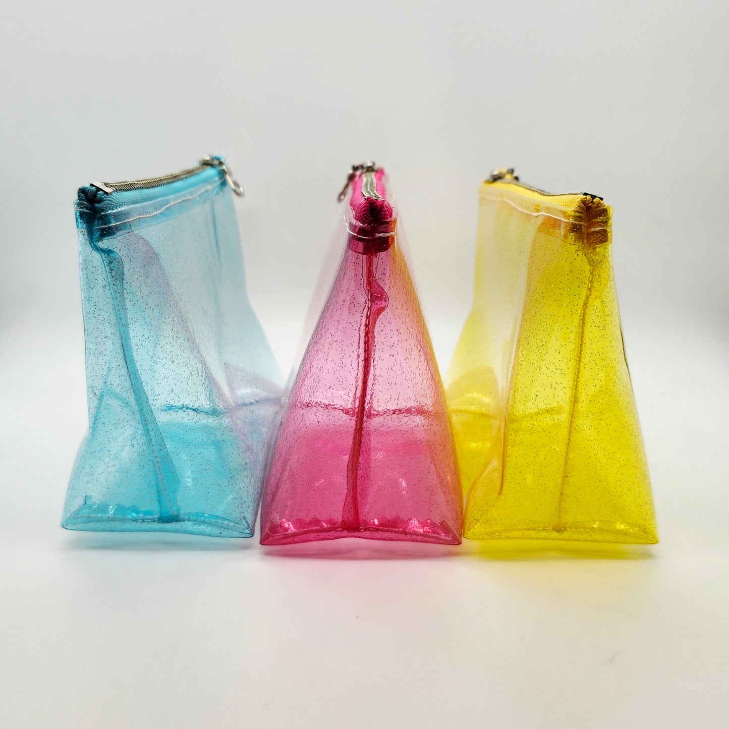 Jelly Vinyl Standup Zip Bag, Sparkle Edition
