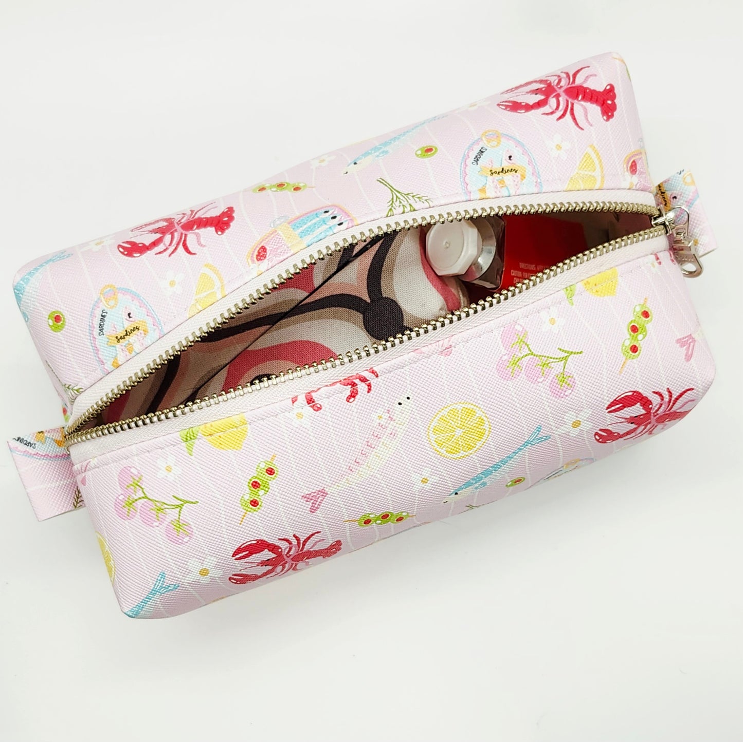 Pink Riviera Large Boxy Vinyl Bag