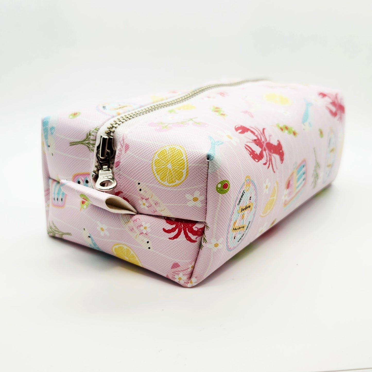 Pink Riviera Large Boxy Vinyl Bag